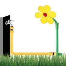 Garden Sprinkler, Dancing Sunflower Sprinkler, Garden Irrigation Nozzle, Slouchy Watering, Sunflower Shaking Head Sprinkler Watering Artifact Sprinkler, Outdoor 360-Degree Rotating Lawn Sprinkler Covering A Large Area - Adjustable, Weighted Gardening Watering System,Garden Tools, Gardening Tools For Garden
