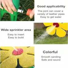 Garden Sprinkler, Dancing Sunflower Sprinkler, Garden Irrigation Nozzle, Slouchy Watering, Sunflower Shaking Head Sprinkler Watering Artifact Sprinkler, Outdoor 360-Degree Rotating Lawn Sprinkler Covering A Large Area - Adjustable, Weighted Gardening Watering System,Garden Tools, Gardening Tools For Garden