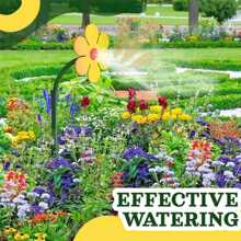 Garden Sprinkler, Dancing Sunflower Sprinkler, Garden Irrigation Nozzle, Slouchy Watering, Sunflower Shaking Head Sprinkler Watering Artifact Sprinkler, Outdoor 360-Degree Rotating Lawn Sprinkler Covering A Large Area - Adjustable, Weighted Gardening Watering System,Garden Tools, Gardening Tools For Garden