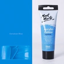 75ML/2.53oz Montmartre 丙烯颜料 手绘纺织绘画颜料 适合艺术初学者