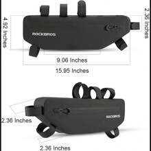 Rockbros Bicycle Bag Frame Waterproof Triangle Bag Approx. 3 Litres Black - Black - View 8