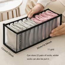 1pc/3pcs 11-Grid 6-Grid Hộp đựng đồ lót có ngăn kéo, Ngăn kéo đựng quần áo có thể gập lại để đựng đồ lót, áo ngực, tất, Đồ trang trí tiết kiệm không gian gia đình, Đồ trang trí lễ hội, Đồ trang trí phòng, Đồ trang trí nhà, Đồ trang trí phòng ngủ, Quần váy, Giày dép, Quần jean, Giày bốt, Váy, Phòng ngủ, Đồ tổ chức, Đồ lưu trữ tại nhà, Áo phông trắng cho nữ, Quần đen cho nữ, Quần áo mùa đông cho nữ, Váy, - nhiều màu - Xem 3