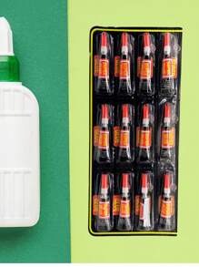 Pack 8 Seca Rapido Pegamento 3gr Como Gotita Super Glue - Negro - Ver 4