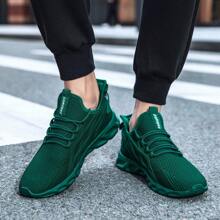 Unisex Fashionable Sports Shoes Comfortable Walking Shoes Lightweight Running Shoes Casual Sneakers Workout Gym Shoes Anti Slip Sports Shoes Dark_Green