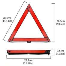 Car Safety Warning Triangle, Reflective Foldable Iron Foot Bracket Car Triangle For Hazards, Breakdown Stops, And Annual Inspections - Reflective Warning Frame - View 6