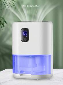 Desumidificadores para el hogar, deshumidificador para dormitorio con función de autoapagado, tanque de agua de 1L, deshumidificador para baño, sótano, armario RV - Tipo de Enchufe A USA (110-127V) - Ver 2