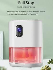 Desumidificadores para el hogar, deshumidificador para dormitorio con función de autoapagado, tanque de agua de 1L, deshumidificador para baño, sótano, armario RV - Tipo de Enchufe A USA (110-127V) - Ver 7