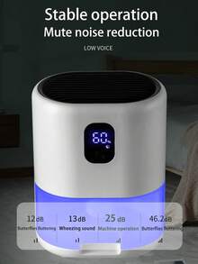 Desumidificadores para el hogar, deshumidificador para dormitorio con función de autoapagado, tanque de agua de 1L, deshumidificador para baño, sótano, armario RV - Tipo de Enchufe A USA (110-127V) - Ver 11