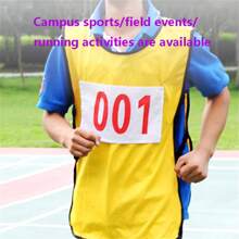 10pcs Track And Field Meet Bib Marathon Number Plate Numbers Are Attached To The Encircling Number Book,Suitable For Multi-Scenario Competitions - White - View 1