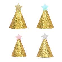 1pc Star Shaped Pet Hat With Glitter, Suitable For Small Cats And Dogs Birthday Parties, Photo Props - Multicolor - View 2