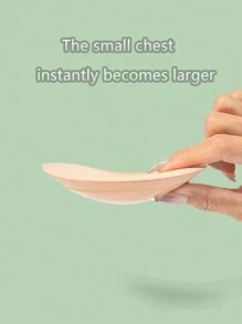 2對女性加厚墊片自粘海綿胸墊，適用於多種場合