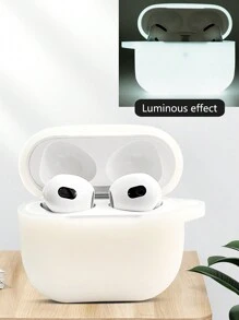 1 Hộp Đựng Tai Nghe AirPods Phát Sáng Trong Bóng Tối, Vỏ Bảo Vệ Dày Bằng Silicon, Tương Thích Với Tai Nghe Bluetooth Apple - Nhiều màu - Xem 20