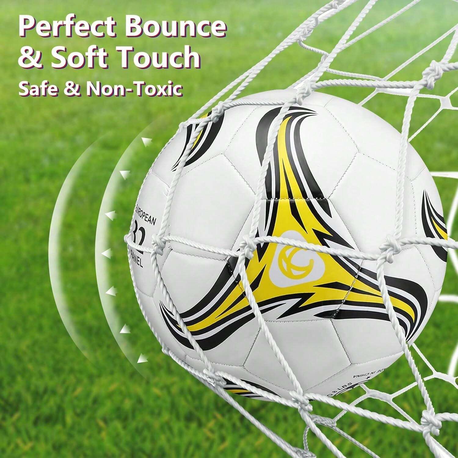 PU Material Soccer Ball With Embossing Size 5 Soccer Training Ball