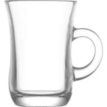 LAV Set Of 6 Glasses With Handle 225Cc Zen Elegant And Functional Design | Set Of 6 Glasses With Handle 225Cc Zen Compatible With Hot And Cold Drinks Easy To Clean And Maintain, Perfect For Any Occasion - Multicolor - View 3