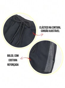 Tween Boys Pants - 黑色 - 查看 2