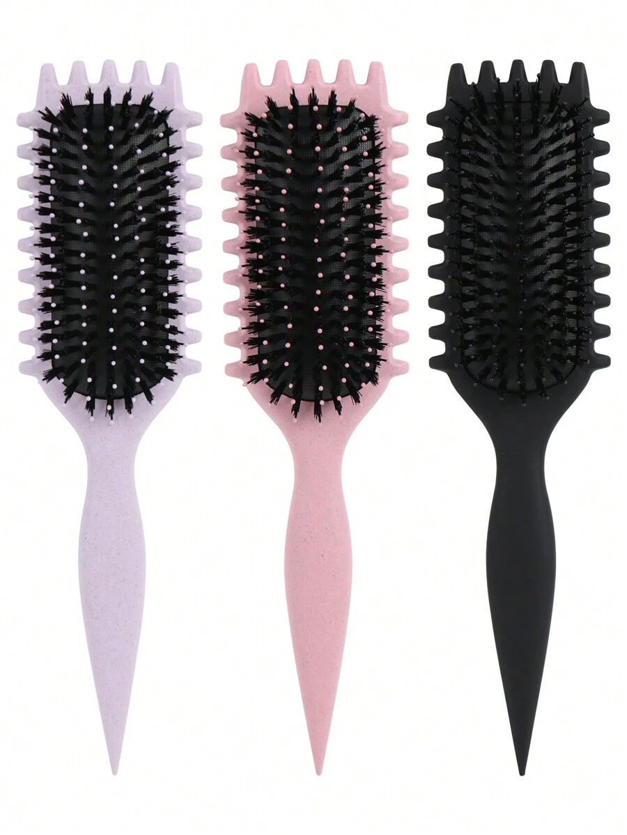 DeeJey 1 Bàn Chải Làm Xoăn, Bàn Chải Xác Định, Bàn Chải Tạo Kiểu, Bàn Chải Xác Định Độ Xoăn, Bàn Chải Tóc Xoăn Để Gỡ Rối, Tách, Định Hình Và Xác Định Các lọn Tóc Cho Tóc Giả