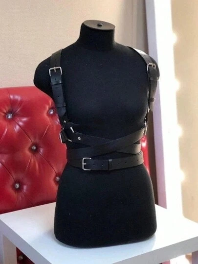 Leather Harness Belt For Women,Punk Harness For Women, Festival Club Harness For Women Corset Belt