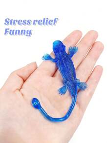 Soft Rubber Squishy Sticky Wall Climbing Lizards, Stretchable Climbing Stress Relief Toys 2/5/10pcs( Random Color),Adhd Toys,Stress Relief Toys,Easter,Easter,Stress Relief Toy,Easter Toys