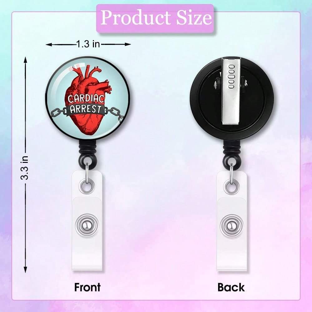 Llavero Extensible Retráctil (Pack 4 Unidades) | Cable De Acero 60cm | Mosquetón Para Cinturón | Ideal Para Llaves, Credenciales O Tarjetas De Acceso