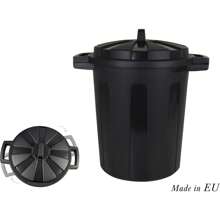 Inde Trash Can With Lid 35L Black Compact And Practical Design | Trash Can With Practical Opening System Versatile For Any Space And Easy To Clean, Ideal For Any Place - Multicolor - View 5