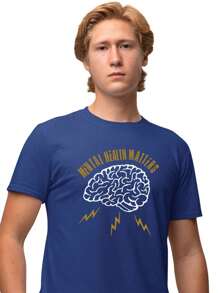 Men T-Shirts - Màu xanh hải quân - Xem 1