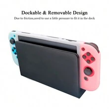 1入組Switch OLED矽膠保護套，防塵耐刮花；薄型，柔軟和肌膚友好的矽膠設計，增強遊戲體驗 - 白色 - 查看 6