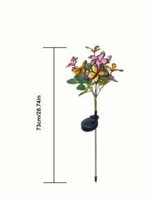 1pc/2pcs Solar Simulation Butterfly Tree Light, Outdoor Yard Decoration Butterfly Light, For Lawn, Ground, Garden - Multicolor - View 4