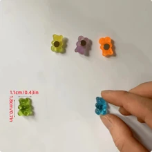 10/20pcs Bear Shaped Refrigerator Magnets, Cute Cartoon Bear Design With Magnetic Back, Ideal For Fridge And Kitchen Decoration, Suitable As Small Gifts For Female Friends