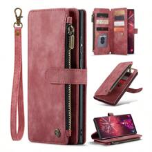 Ví da đựng thẻ điện thoại Tương thích với Samsung Galaxy IPhone Xiaomi Redmi Flip Cover - màu đen - Xem 11
