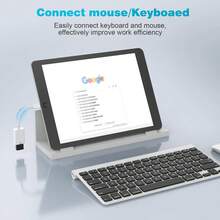 1 cable adaptador USB C/Apple a USB 3.0 OTG compatible con iPhone 15/14/13/12/11, iPads, MacBook y otros dispositivos adaptadores OTG - Blanco - Ver 3