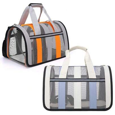 1 PC Breathable Pet Carrier Bag Cat Dog Cage Portable Large Capacity Dog Bag Cat Bag Dog Outing Dog Stuff Cat Carrier Cat Bag