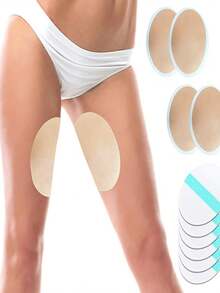 10 peças Banda Anti Atrito para Coxa, Autocolante Transparente e Invisível, Prevenção para o Verão de Coxa Contra Coxa, Adequado para Homens e Mulheres, Especialmente para Tamanhos Grandes - Multicolorido - Visão 4