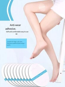10 peças Banda Anti Atrito para Coxa, Autocolante Transparente e Invisível, Prevenção para o Verão de Coxa Contra Coxa, Adequado para Homens e Mulheres, Especialmente para Tamanhos Grandes - Multicolorido - Visão 6