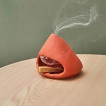 1 Đầu đốt giữ Palo Santo, Ống khói mini hiện đại cho gậy Palo Santo và đầu đốt cây xô thơm, với thảm cách nhiệt thủ công. Hoàn hảo cho Yoga, Thiền, Trị liệu bằng hương thơm - lư hương gốm sứ - Xem 3
