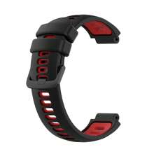 適用於Garmin Forerunner 735XT/630/620/235/230/220，Approach S20/6/5，雙色替換手錶帶，共8種顏色可選。隨附拆卸工具，由矽膠製成，覆面光滑舒適，輕便、防水耐汗，男女適用，非常適合運動、商務、休閑及各種場合使用。 - 複色 - 查看 18