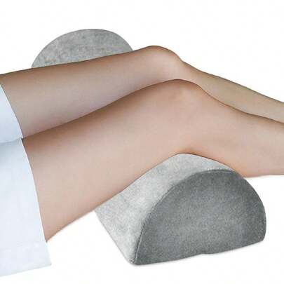 HMQ beauty 1 chiếc gối kê chân hình bán nguyệt, gối kê cổ định hình công thái học bằng mút hoạt tính, vỏ có thể giặt, thích hợp cho người nằm nghiêng.