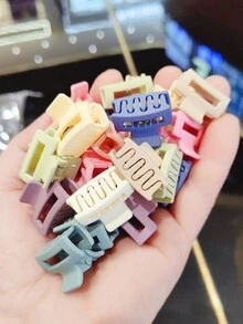 Conjunto de 20 mini ganchos para el cabello, lindos ganchos para el cabello de princesa, accesorios para el cabello para mujeres que no dañan el cabello, pequeños ganchos para el cabello tipo tiara - Multicolor - Ver 9