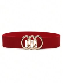 1條女士青少年彈性寬腰帶，彈性腰帶腰間束縛帶