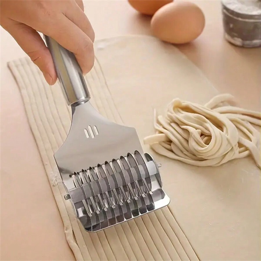 Stainless Steel Manual Noodle Cutting Machine Handheld Italian Noodle