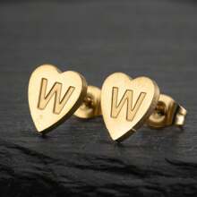 1 对不锈钢 26 个 A-Z 首字母耳钉小号字母名字耳环 DIY 耳环直销 - ED26 - 查看 62