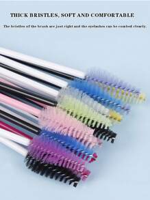 RANCAI 25支装一次性水滴形睫毛夹、睫毛刷、彩色螺旋刷、睫毛梳、睫毛嫁接化妆工具