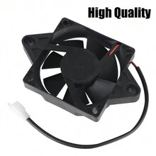 機車配件機油水箱冷卻器12V通用摩托車冷卻風扇引擎散熱器，適用於150cc、200cc、250cc全地形車