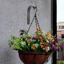 4pcs Rusty Iron Hooks For Hanging Lanterns, Heavy Duty Metal Hooks For Plant Hangers, Lighting And Art, Vintage Home Decor For Indoor And Outdoor, Include Screws