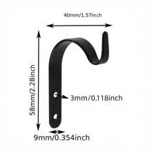 4pcs Rusty Iron Hooks For Hanging Lanterns, Heavy Duty Metal Hooks For Plant Hangers, Lighting And Art, Vintage Home Decor For Indoor And Outdoor, Include Screws