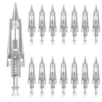 50/100pcs 1RL Disposable Sterilized Bayonet Cartridge Needles For Microblading Permanent Makeup PMU Machine Tattoo Needle For Eyebrow Lip