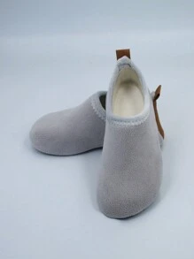 Children Warm Thermal Lined Anti-Slip Soft Sole Indoor Slipper Shoes, Toddler Wear-Resistant Floor Shoes, Suitable For Childcare Center, Yoga, Casual & Home Use, Autumn/Winter