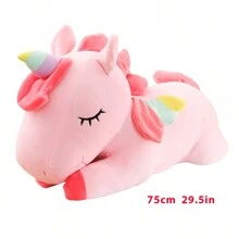 50cm/60cm/75cm/90cm Cute Giant Unicorn Plush Doll, Soft Stuffed Unicorn Doll, Animal Horse Doll, Children Girls Birthday Gift - Multicolor - View 11