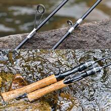 Sougayilang Fishing Rod - Ultra-Light & Strong Tip, 2-Section, 1-6lb Solid Carbon Fiber, Ultra-High Sensitivity, Multi-Functional, Suitable For Spinning And Casting, Ideal For Exciting Freshwater Fishing - Black - View 9