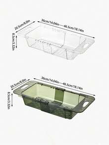 1 Bếp Nhựa Có Thể Thu Vào Thoát Giá, Bồn Rửa Chén Giỏ Lọc, Rổ Rửa Rau Củ, Giỏ Chậu Rửa, Giá Bát Đĩa - Nhiều màu - Xem 8