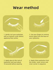 10对猫眼假睫毛，混合D型卷翘，3D浓密蓬松交叉卷曲，轻盈柔软，多层柔滑，打造戏剧性妆效，便携式设计，适合睫毛稀疏的女性，适用于派对、约会、演出、角色扮演、戏剧活动等场合。 - 濃密款 - 查看 4